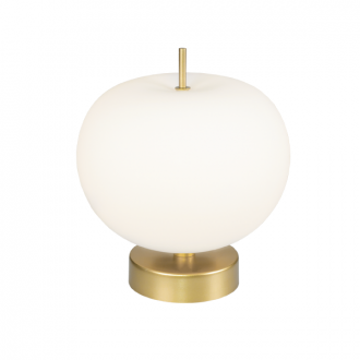 ALTAVOLA DESIGN: Ekskluzywna lampa LED stołowa złoto biała – APPLE T - lampa stołowa