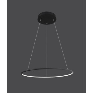 Lampa Ledowe Okręgi Φ100cm czarna