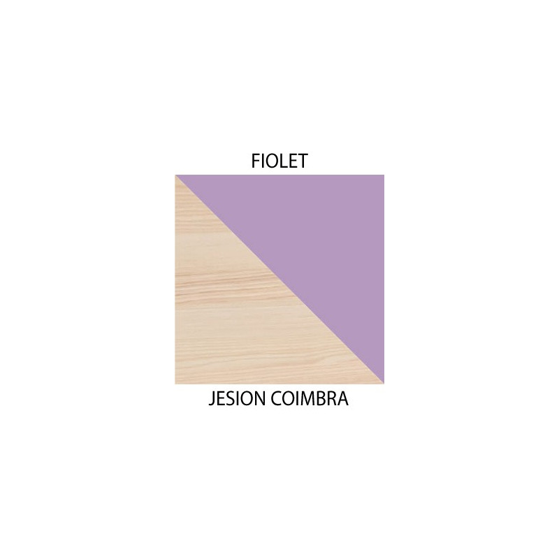 LORENTO Regał - Jesion coimbra / fiolet / L3 4/9