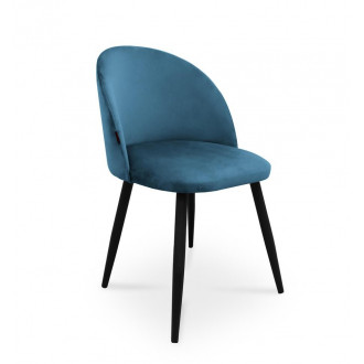 krzesło SONG / niebieski / noga czarna / MG33