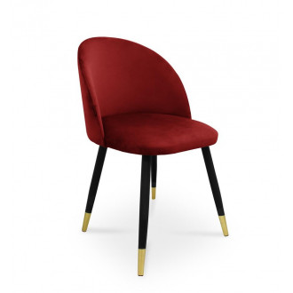 krzesło SONG / czerwony / noga czarno-złota / MG31