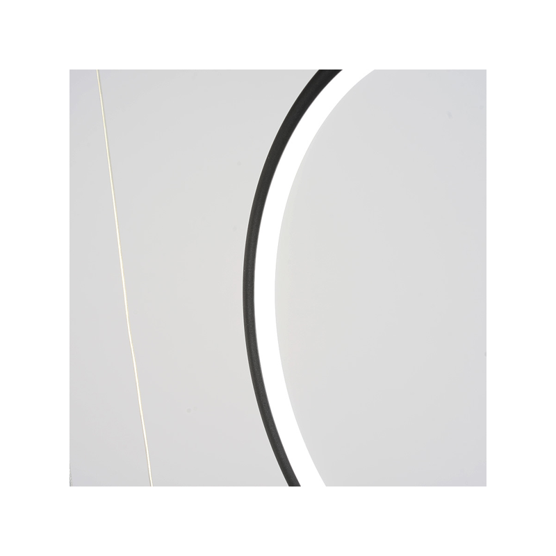 Altavola Design: Lampa wisząca Ledowe Okręgi no. 8 czarna 180 cm in 3k 3/9