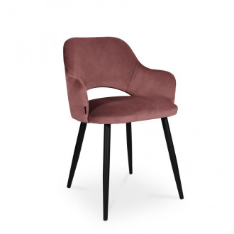 krzesło MARCY / ciemny róż / noga czarna / MG58