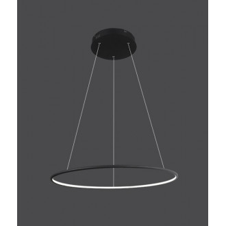 Altavola Design: lampa wisząca Ledowe Okręgi No. 1 Φ120cm czarna in 3k