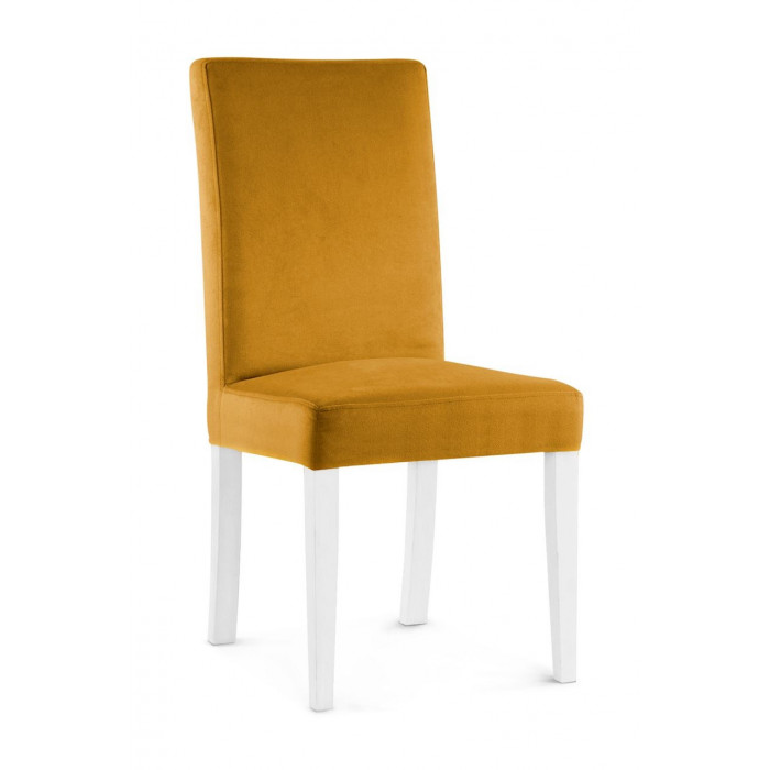 Krzesło WILLIAM miodowy/ noga biała/ KR01