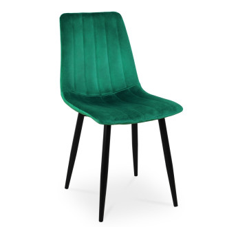 Krzesło TUX zielony z nogą czarną