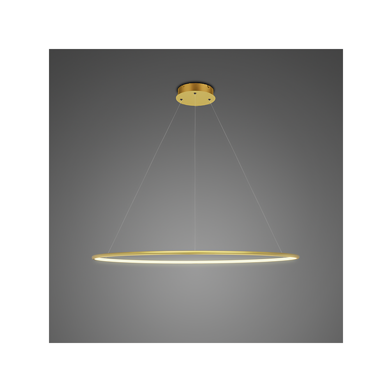 Altavola Design: lampa wisząca Ledowe okręgi No. 1 złota in 3k