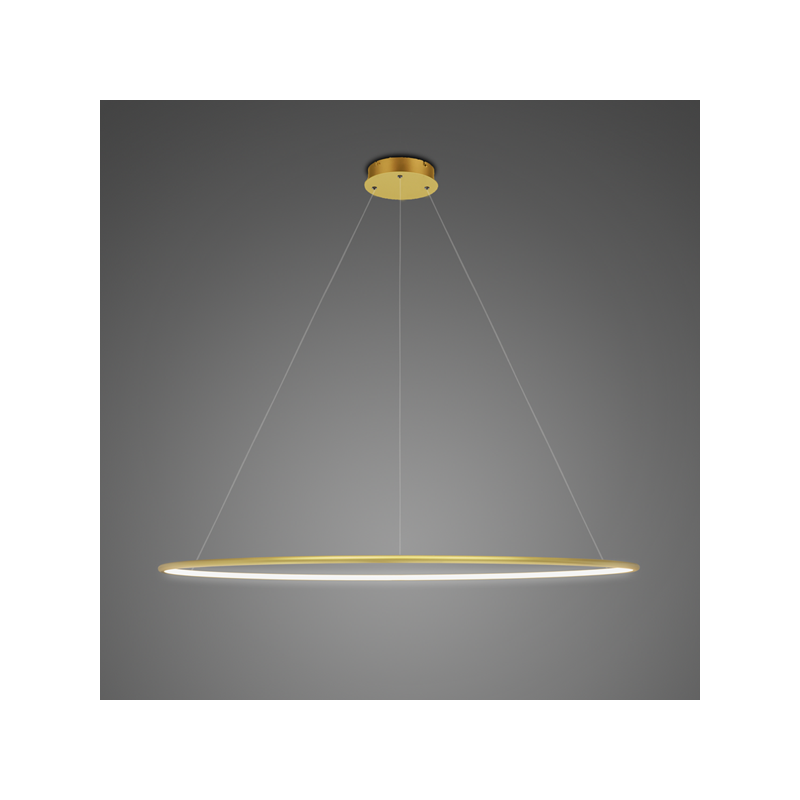 Altavola Design: lampa wisząca Ledowe Okręgi No.1 złoty in 4k - Złoty