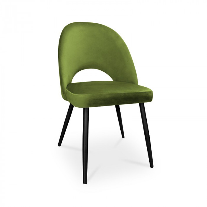 krzesło POLO / oliwkowy / noga czarna / BL75