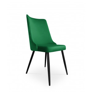 krzesło VICTOR / zieleń butelkowa / noga czarna / MG25