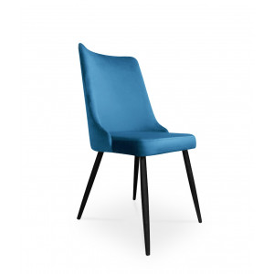 krzesło VICTOR / niebieski / noga czarna / MG33