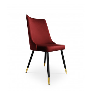 krzesło VICTOR / czerwony / noga czarno-złota / MG31
