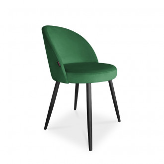 krzesło ASTON / zieleń butelkowa / noga czarna / MG25