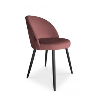 krzesło ASTON / ciemny róż / noga czarna / MG58