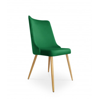 krzesło VICTOR / zielony / noga dąb / MG25
