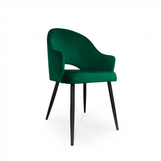 krzesło GODA / zielony / noga czarna / MG25