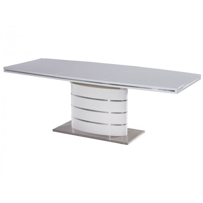 Stół do jadalni rozkładany Fano biały lakier 140-200X90