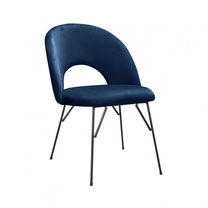 Krzesło tapicerowane ABBI SPIDER na metalowych nogach