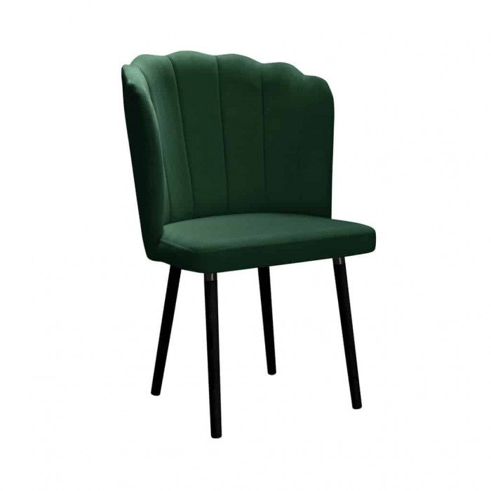 Krzesło tapicerowane w stylu glamour Klara do salonu