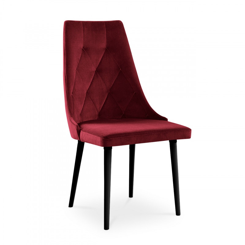 krzesło tapicerowane CARO VELVET czerwony / KR02 1/9
