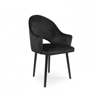 Krzesło tapicerowane BARI czarny / KR07