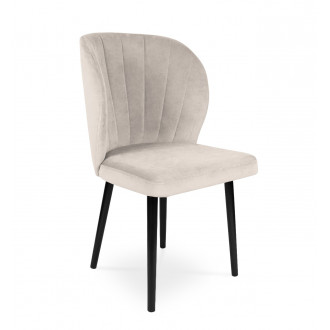 Krzesło tapicerowane SANTI velvet beżowy / PA02