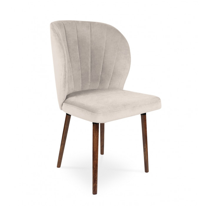 Krzesło tapicerowane SANTI velvet beżowy / PA02
