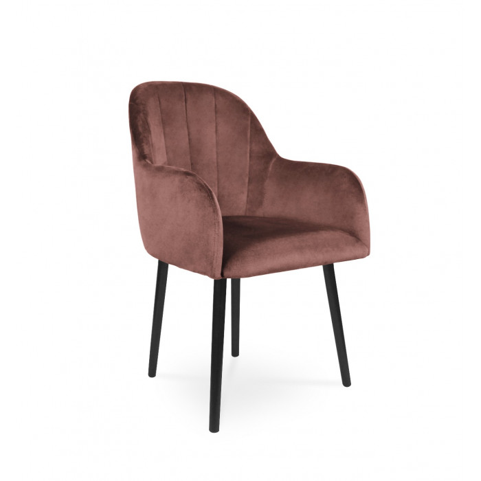 Krzesło tapicerowane BESSO antyczny róż / KR29