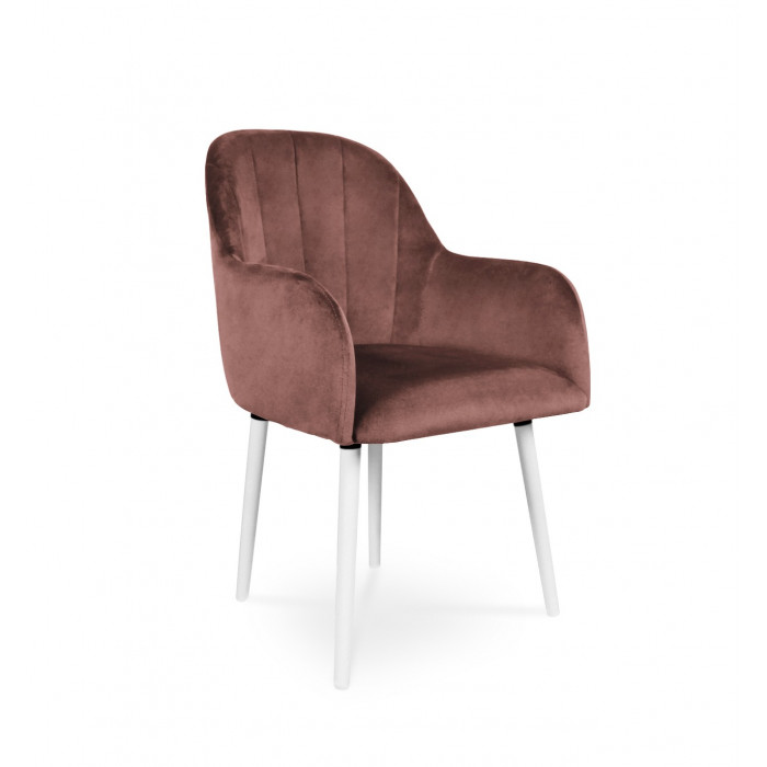 Krzesło tapicerowane BESSO antyczny róż / KR29