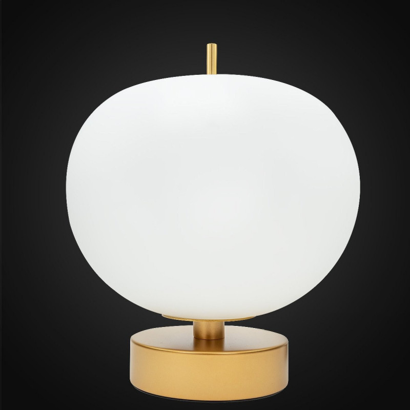 ALTAVOLA DESIGN: Ekskluzywna lampa LED stołowa złoto biała – APPLE T - lampa stołowa 7/9