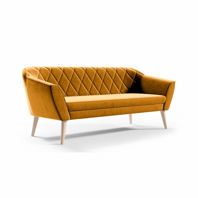 Sofa w stylu glamour VIVA 3 - miodowy / R41 1/9