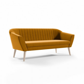 Nowoczesna sofa tapicerowana KAYA 3 - miodowy / R41