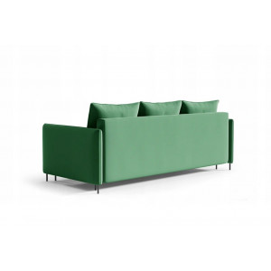 Sofa tapicerowana z funkcja spania BELISSA - zielony / R38 2/9