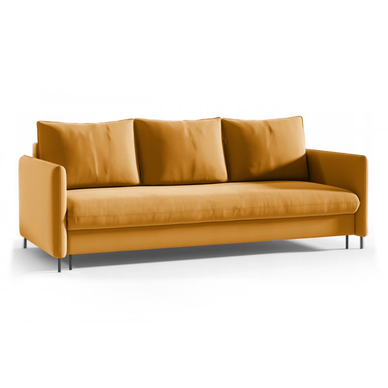 Tapicerowana sofa do salonu BELISSA - miodowy / R41 1/9