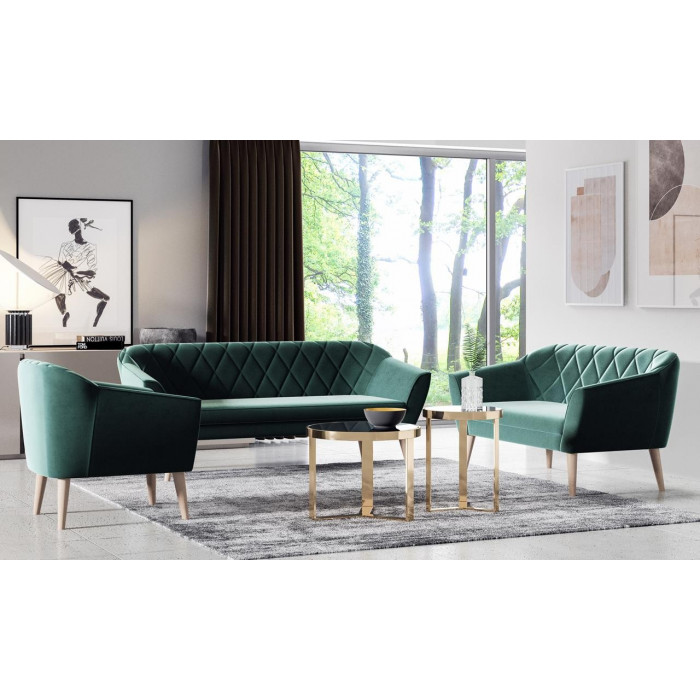 Wygodny fotel tapicerowany VIVA - szary / R91