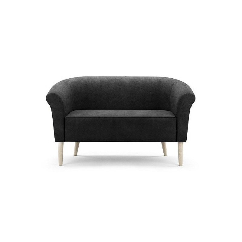 Nowoczesna sofa tapicerowana PERO 2 - czarna / R100 1/9