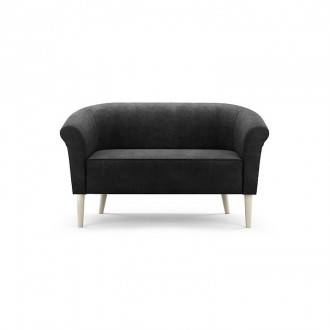 Nowoczesna sofa tapicerowana PERO 2 - czarna / R100