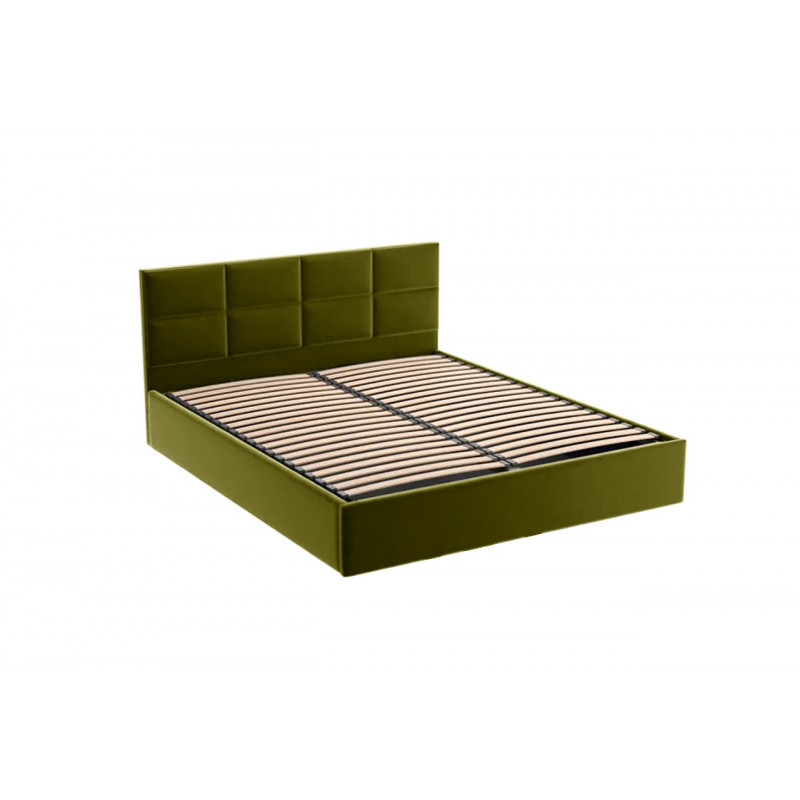Łóżko do sypialni w nowoczesnym stylu GOBI / oliwka / R36