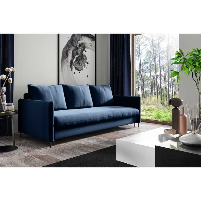 Wygodna sofa tapicerowana  BELISSA - granatowy / R81