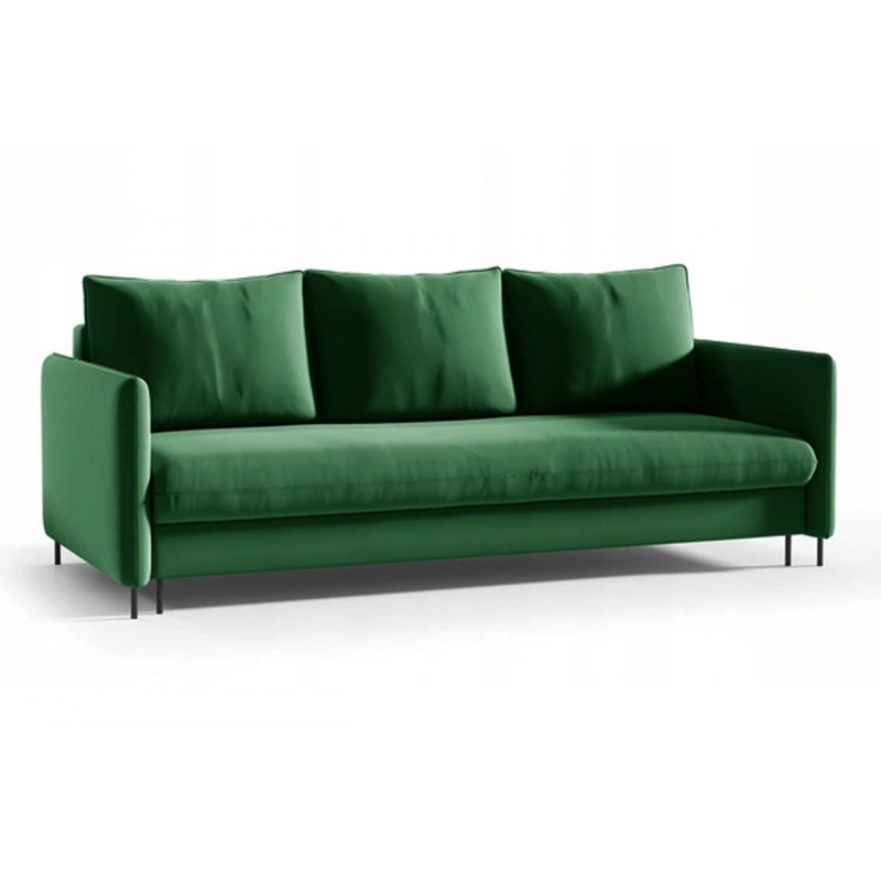 Sofa tapicerowana z funkcja spania BELISSA - zielony / R38 1/9