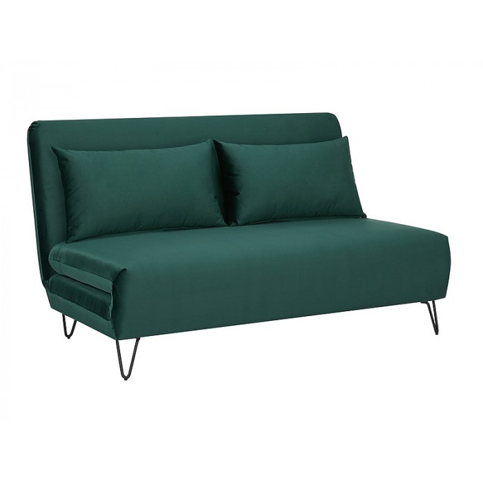 Sofa zenia velvet zielony tap.189/czarny