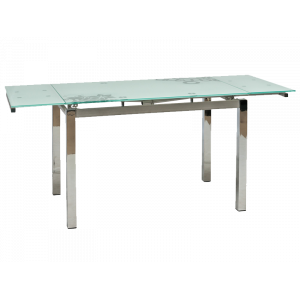 Stół gd017 biały/chrom 110(170)x74