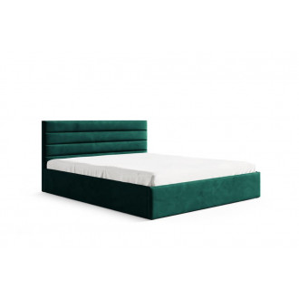 Tapicerowane łóżko BELLA do sypialni / zielony / R38