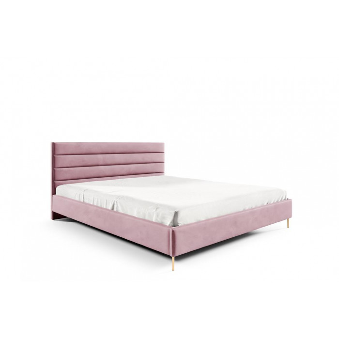 Łóżko tapicerowane SOFIA / różowy / R62