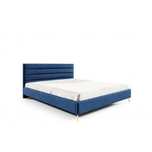 Łóżko tapicerowane SOFIA / niebieski / R81