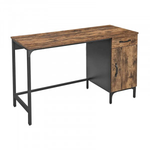 Funkcjonalne biurko w stylu industrialnym / Rustic brown + black