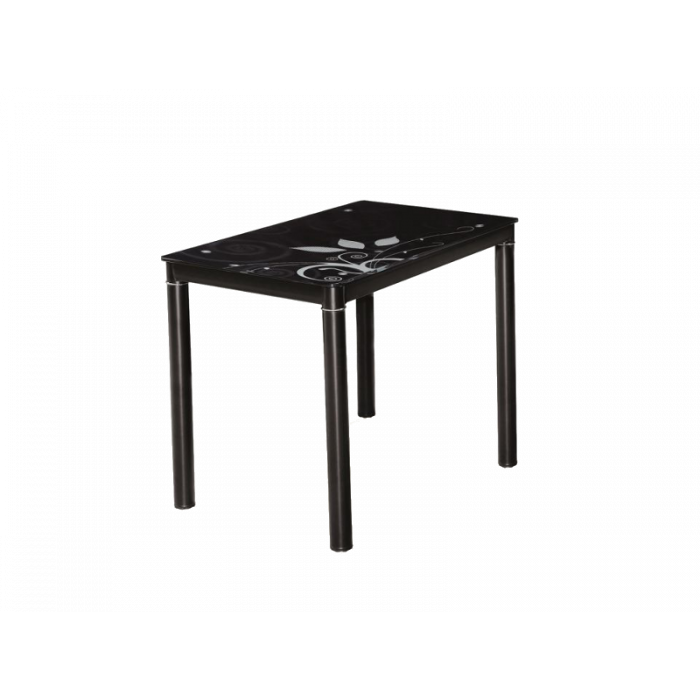 Stół damar czarny/czarny stelaż 80x60