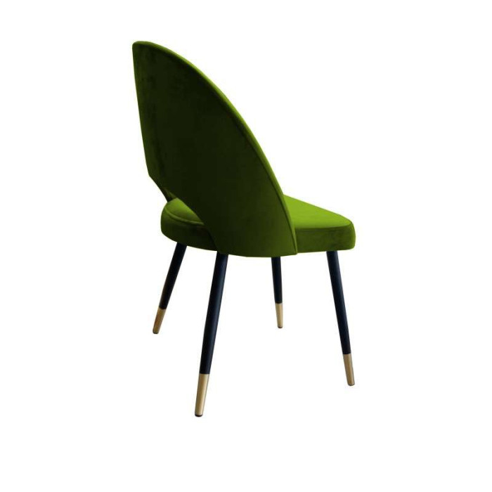 krzesło POLO / oliwkowy / noga czarno-złota / BL75