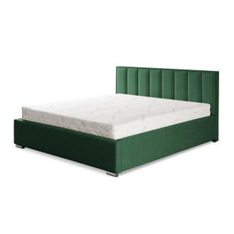 Eleganckie łóżko z stelażem do sypialni - 120x200 z opcją wyboru rozmiaru HUGO zielone