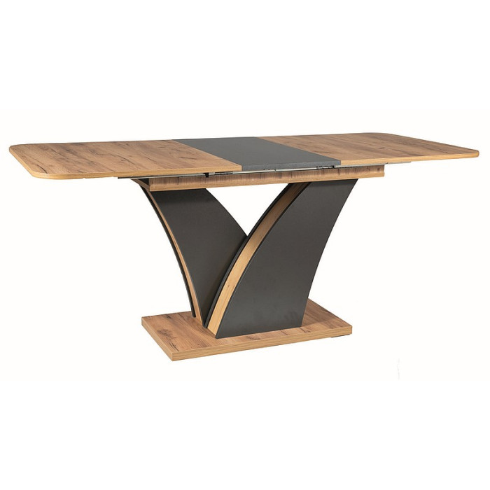 Stół divani dąb wotan / antracyt 140(180)x80